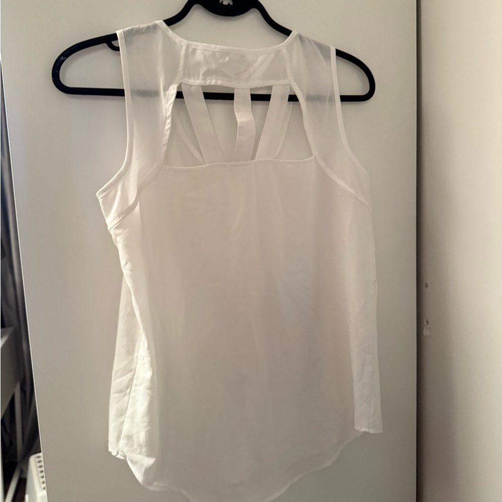 Mine White Button-Front Tank Top - Picture 3 of 4